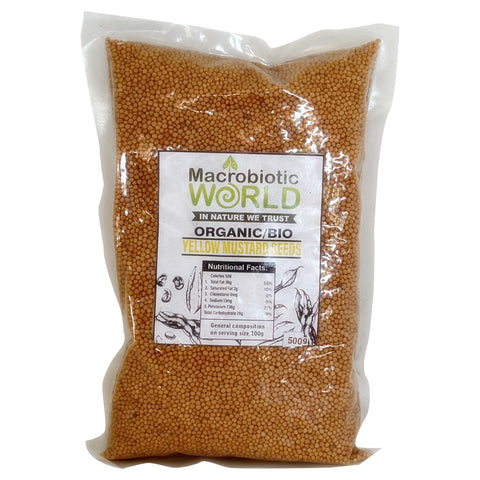 Organic/Bio Yellow Mustard Seeds | เมล็ดมัสตาร์ดเหลือง