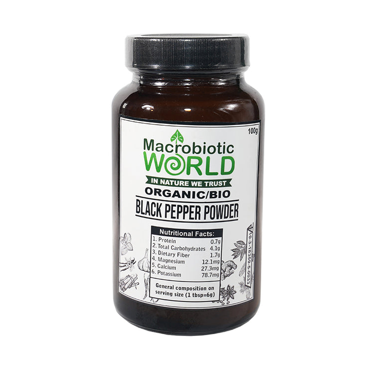 Organic-Bio Black Pepper Powder ผงพริกไทยดำ