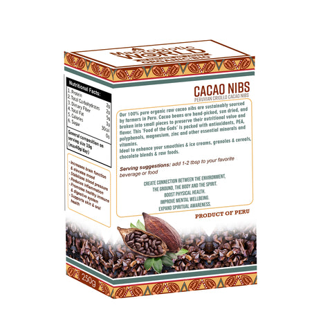 Organic/Bio Cacao Nibs | คาเคานิบส์ 250g