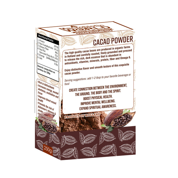 Organic-Bio Toasted Cacao Powder | Dutch Processed ผงคาเคา 250g
